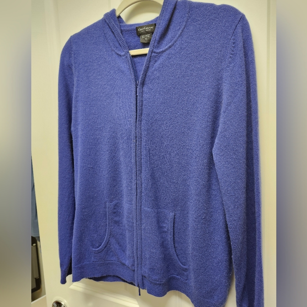 Lord & Taylor Royal Blue Cashmere Sweater